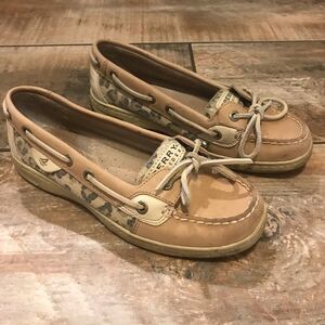 Sperry - Sequin & Leopard Print Top-Siders…